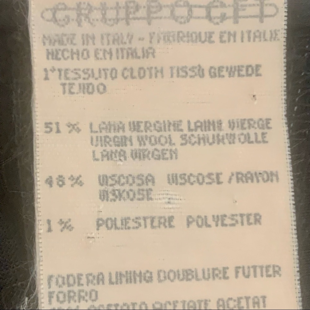 GIORGIO ARMANI Vintage Wool Crepe Blue Pinstripe Dress Pants - Picture 8 of 16